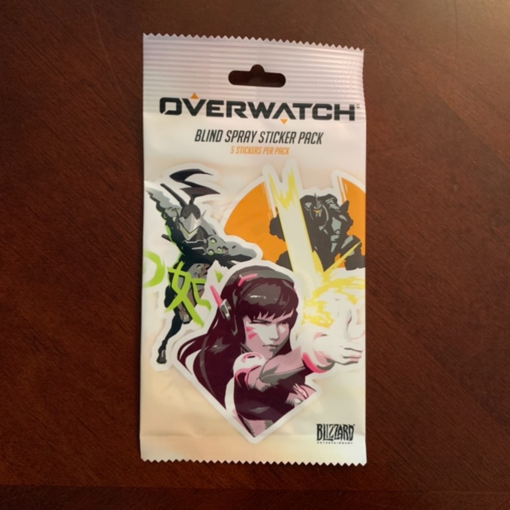 2 for $7 NWT Overwatch Blind Spray Sticker Pack